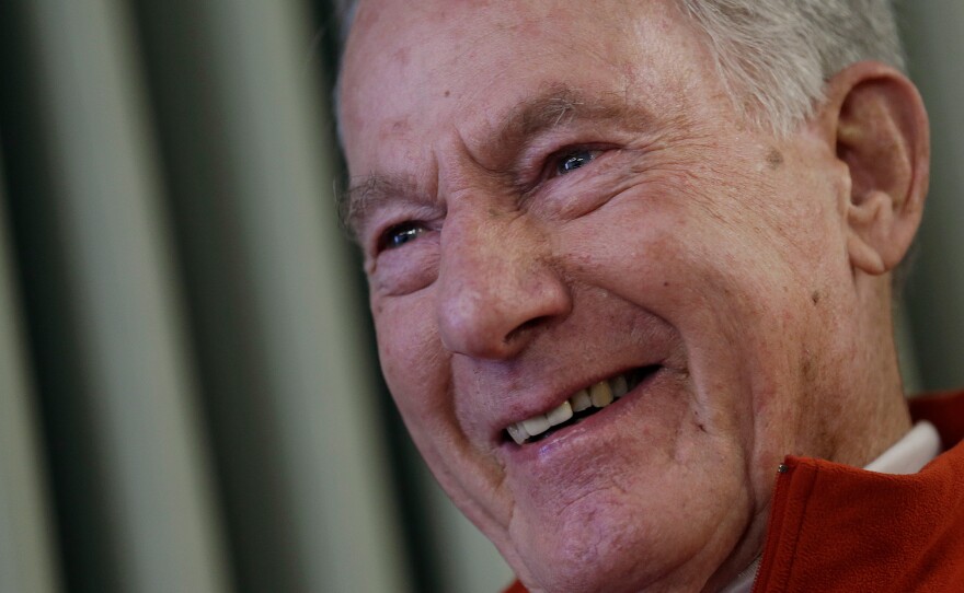 Jim Whittaker is interviewed for the 50th Anniversary Celebration of the First American Ascent of Mount Everest in Berkeley, Calif., Feb. 22, 2013.