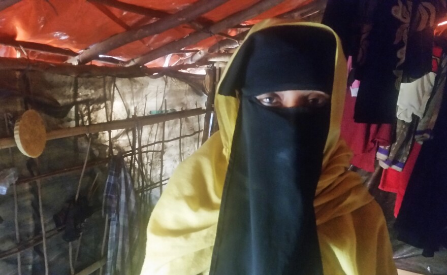 Zubaida, 25, is one of thousands of Rohingya to flee their homes during the latest crackdown on the Muslim minority group by the Myanmar Army.