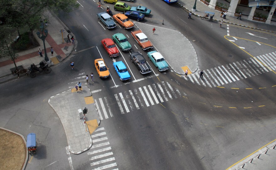 Daily traffic in Havana resembles a vintage car rally, even if does share the city streets these days Hyundais and Peugeots and rattletrap Russian Ladas.