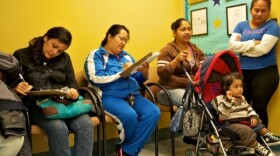 Parents sign up to make Central Elementary their health home.