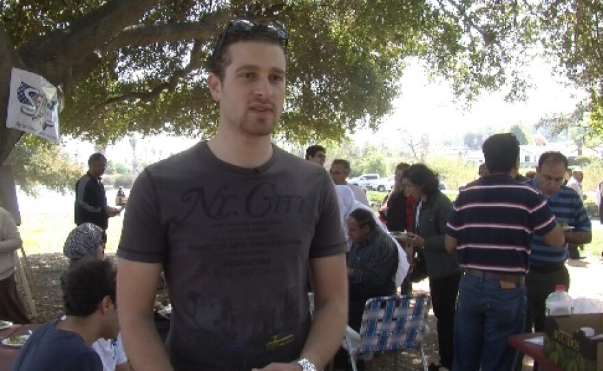 Moe Al arrived to San Diego to attend graduate school just two days after the start of the revolution in March 2011. His parents and 11-year-old brother still live in Aleppo, Syria.