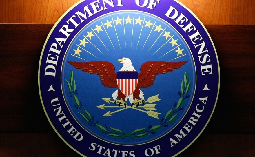 The seal of the Department of Defense.