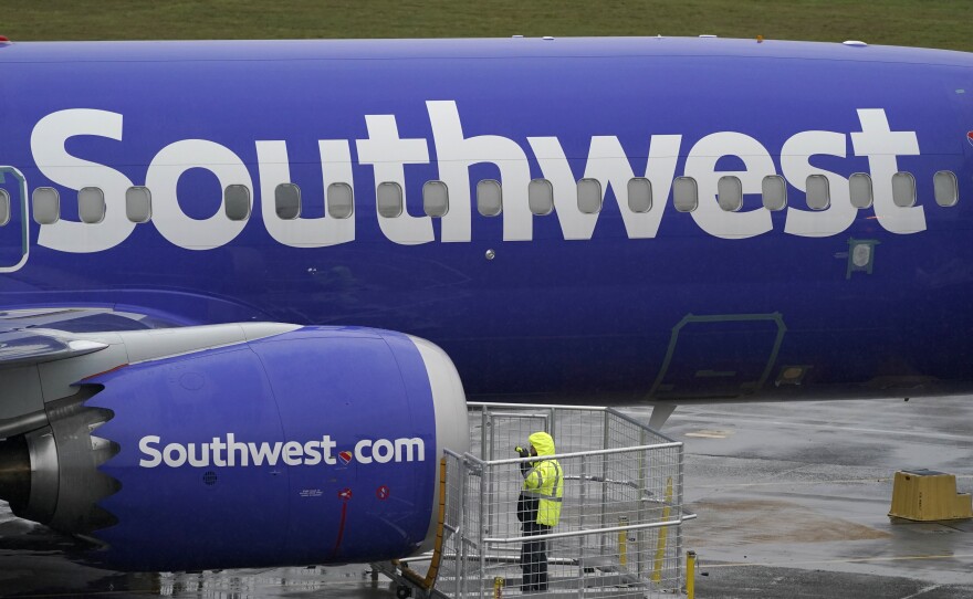A Southwest Airlines plane, seen in November 2020. A flight attendant for Southwest was allegedly struck by a passenger and lost two teeth in the latest in a rash of violent attacks on planes.