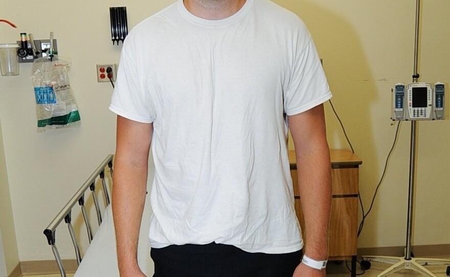 Darren Wilson during his medical examination.