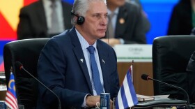 Cuba's President Miguel Diaz-Canel attends the 17th annual BRICS summit in Rio de Janeiro, July 6, 2025.