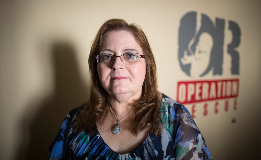 Cheryl Sullenger of Operation Rescue in Wichita, Kan., says clinics have failed to protect women's privacy rights.
