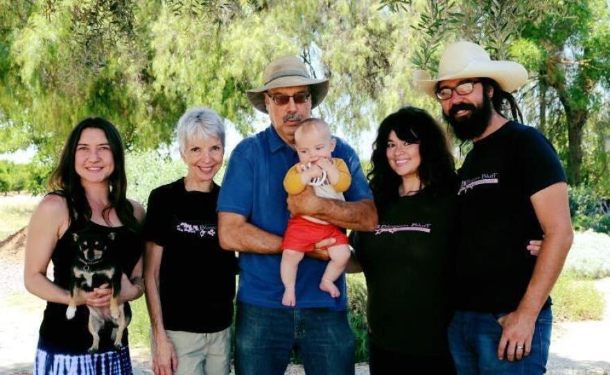 The Loewen family farms around 80 acres of tree fruit in Sanger, Calif.