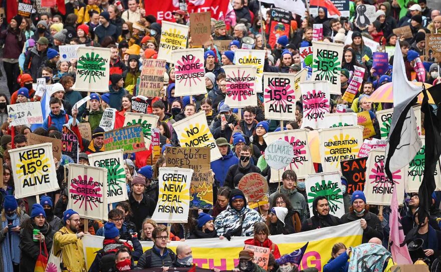 Climate activists filled the streets of Glasgow, Scotland throughout the two-week COP26 summit, demanding world leaders keep the planet to the crucial 1.5 degree Celsius threshold.