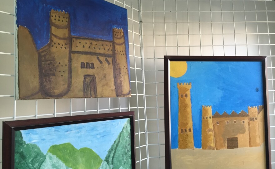 Many inmates draw pictures of castles. Al-Yami, the art therapist, interprets them to mean, "I'm not going to give you any information. I'm behind the wall and you can't get through."