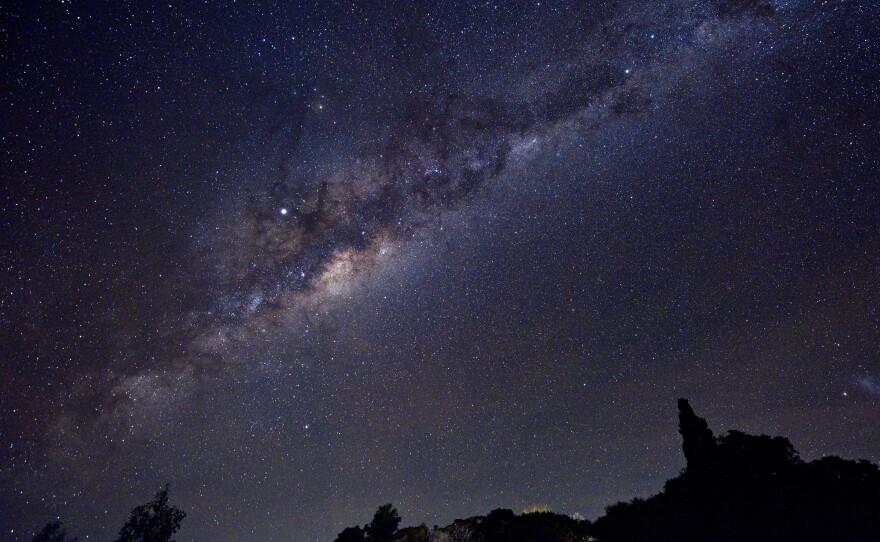 Jupiter, the brightest spot near the middle of this image, will be a standout this week.