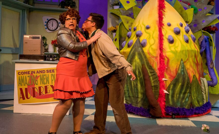 A 2019 photo from New Village Arts' production of "Little Shop of Horrors."