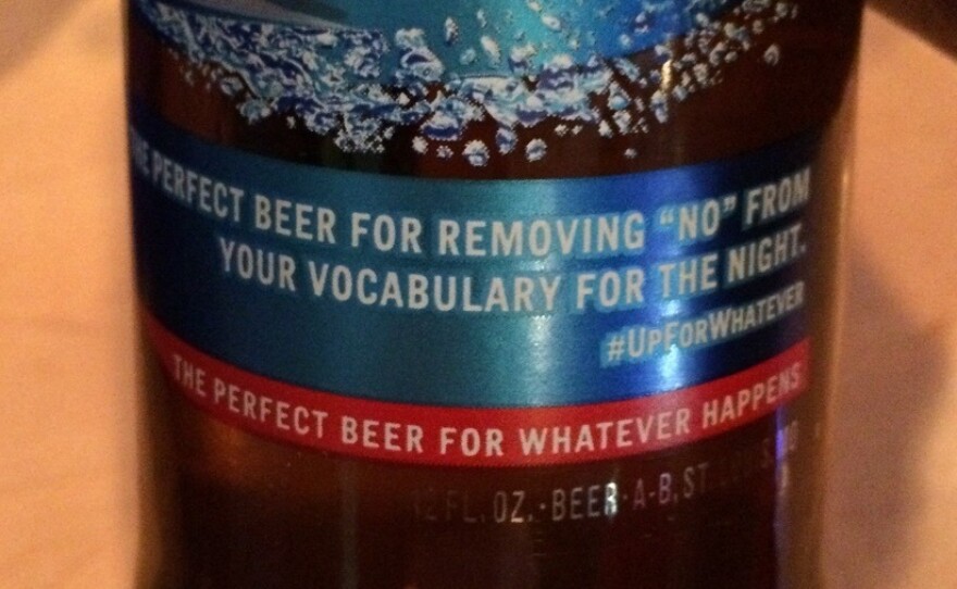 Anheuser-Busch has apologized for a message on bottles of Bud Light that said it is "the perfect beer for removing 'no' from your vocabulary for the night."  The labels are no longer being produced.