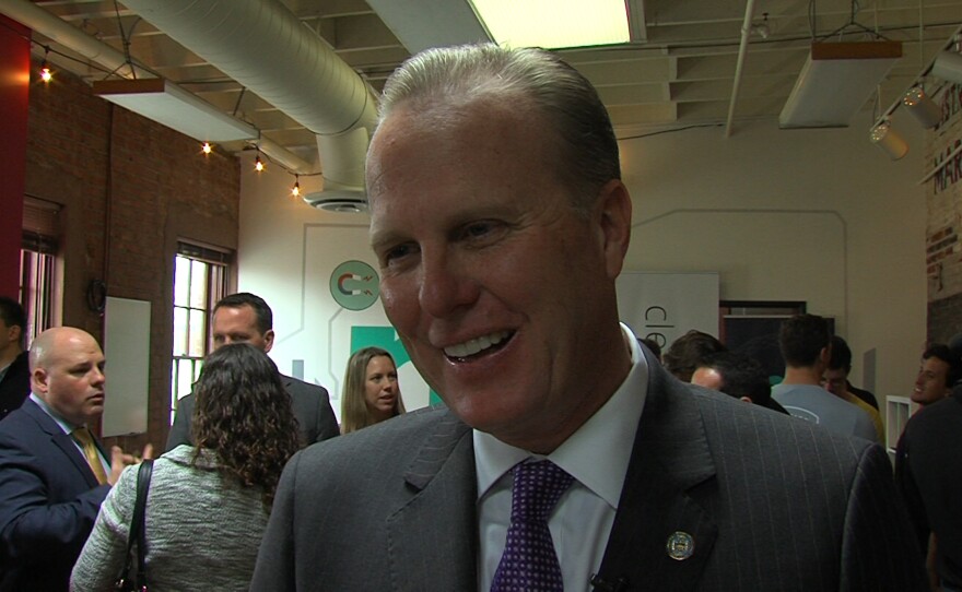 Mayor Kevin Faulconer attends a press conference to announce San Diego's participation in the 2030 District initiative, Jan. 23, 2017. 