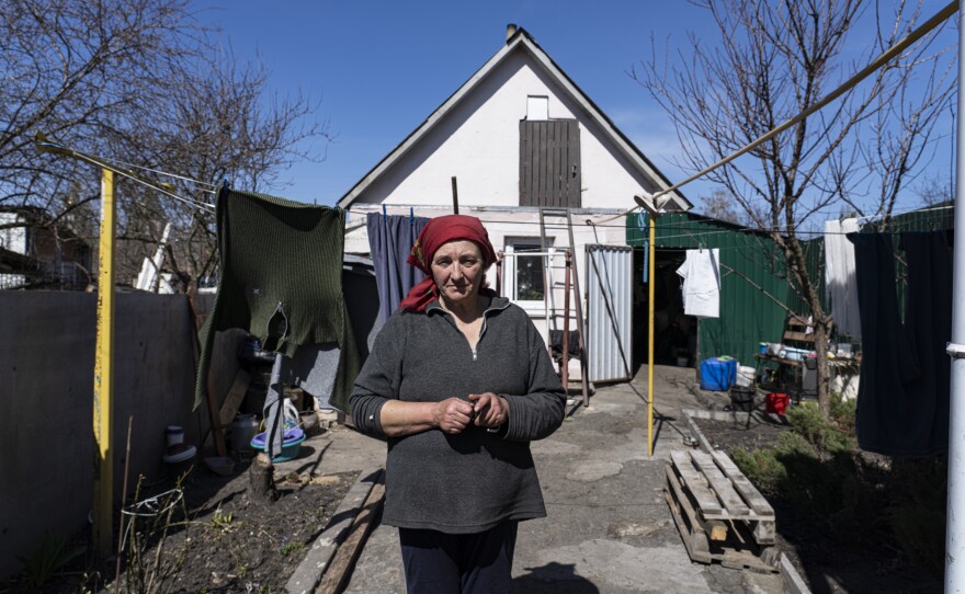 Natasha Romanenko and her family spent a month hiding from Russian forces in Borodyanka.