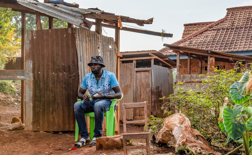 Serge Ugena of Mongbwalu lost his wife and five family members to Ebola as the outbreak swept through the Shuni neighborhood, one of the hardest-hit areas of the town.