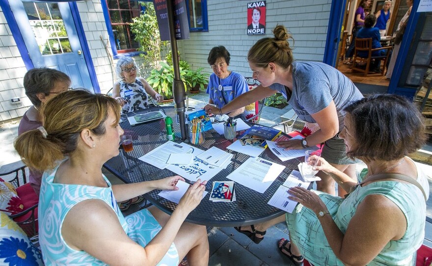 NARAL volunteers write letters and postcards to senators and news outlets around the country protesting the nomination of Judge Brett Kavanaugh to the Supreme Court.