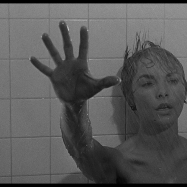 Janet Leigh in the famous shower scene from "Psycho."