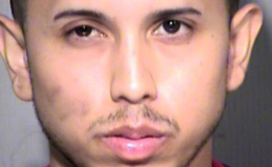 This photo provided by the Maricopa County Sheriff's Office shows Aaron Saucedo, 23, who's suspected in the serial killings of nine people in the case authorities dubbed the Serial Street Shooter.