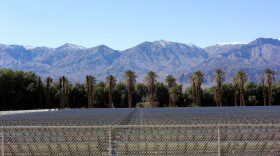 A California solar farm.