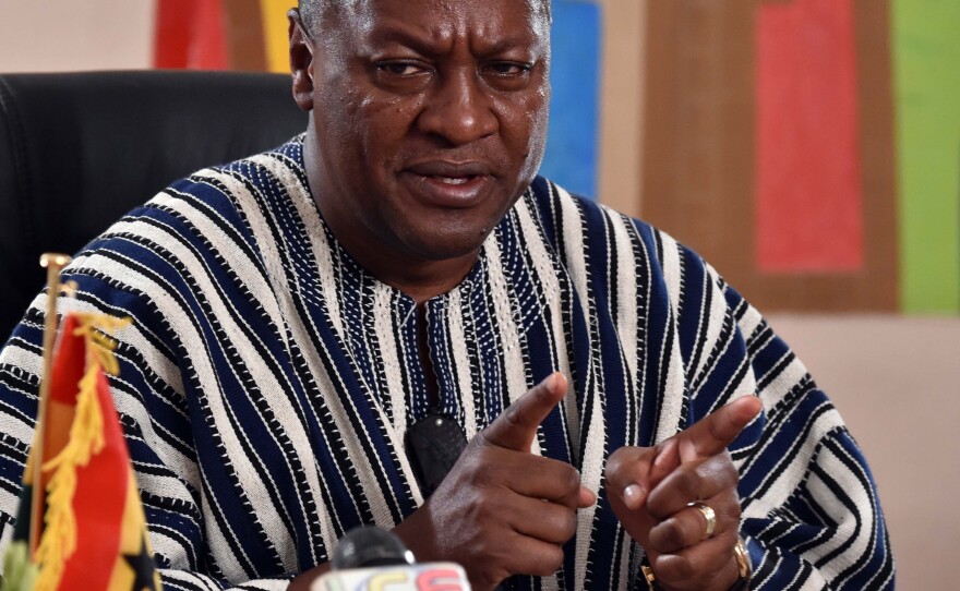 President John Dramani Mahama of Ghana has goats on his mind.