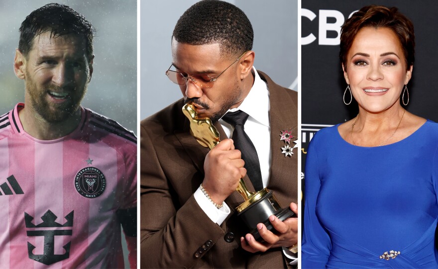 From left: Lionel Messi, Michael B. Jordan, Kari Lake.