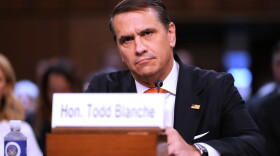 Acting Attorney General Todd Blanche appears before the Senate Judiciary Committee on Capitol Hill in Washington, July 15, 2026. 