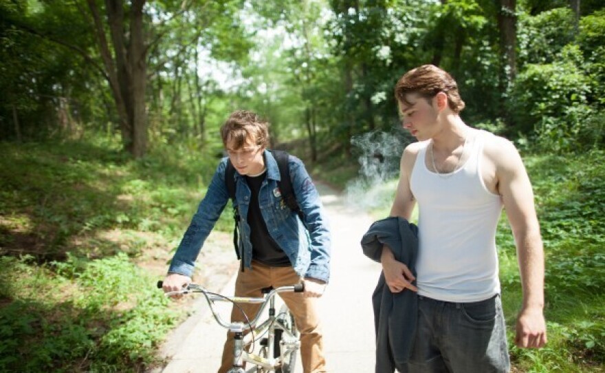 Dane DeHaan as Jason (left) and Emory Cohen as AJ (right) in "The Place Beyond the Pines."