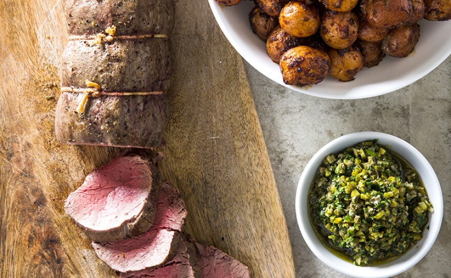 Beef tenderloin with smoky potatoes and relish. In Season 18 of AMERICA'S TEST KITCHEN, hosts Bridget Lancaster and Julia Collin Davison head into the test kitchen to bring viewers equipment reviews, taste tests, and recipes for the home cook. 