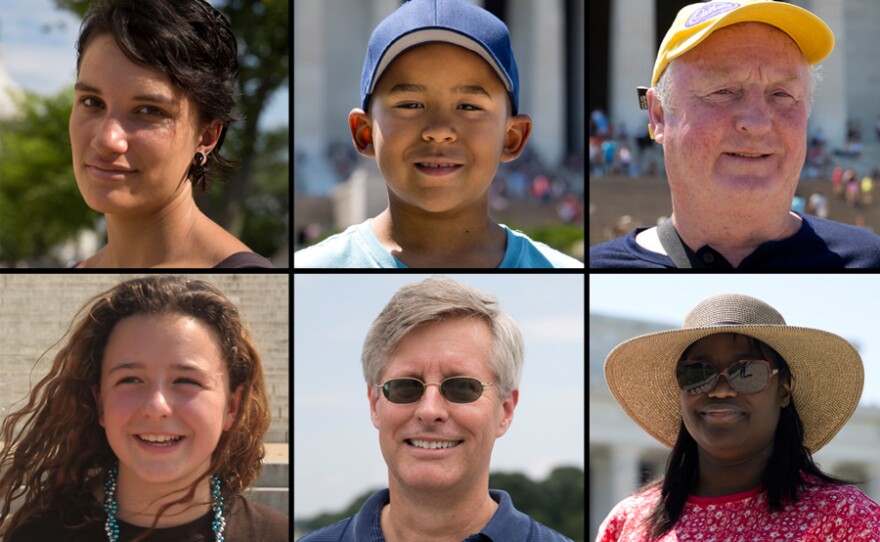Row 1: Dixie Blumenshine, Fresno, Calif.; Cameron Milton, Greensboro, N.C.; James O'Halloran, Scotland, U.K. Row 2: Allyssa Warner, Hyrum, Utah; Dallam Masterson, Houston; Melinda Burke, Warner Robins, Ga.