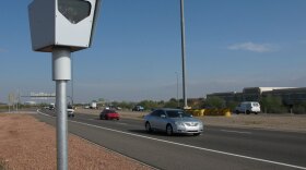 One of the three dozen fixed speed enforcement cameras lining the highways around Phoenix.