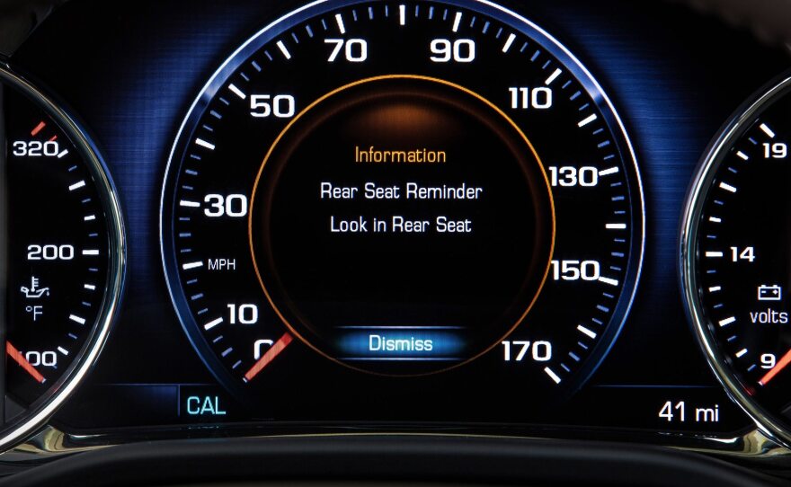 <strong></strong>Rear Seat Reminder, designed to remind drivers to check the back seat as they exit their vehicles, will be offered in many Buick, Cadillac, Chevrolet and GMC vehicles by the 2018 model year.