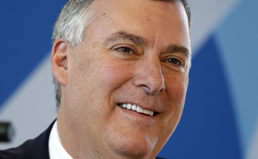Boeing says it is replacing Kevin McAllister (shown in 2017) as the head of its commercial airplanes unit, as repercussions continue from two 737 Max crashes that killed hundreds of people.