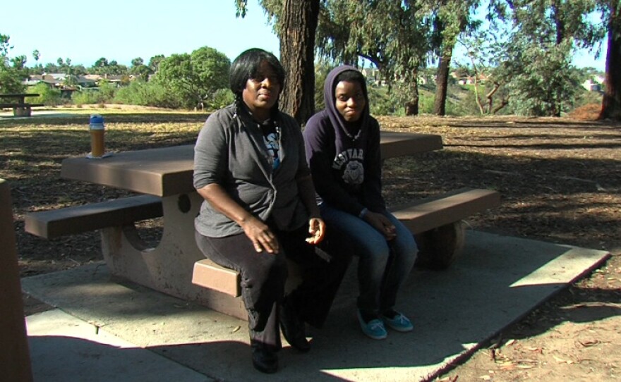 Sandra Samuels and her daughter Andrea