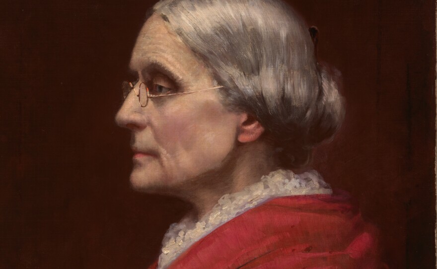 This 1895 portrait of Susan B. Anthony was painted by Carl Gutherz when Anthony was president of the National American Woman Suffrage Association, a group dedicated to women's voting rights.