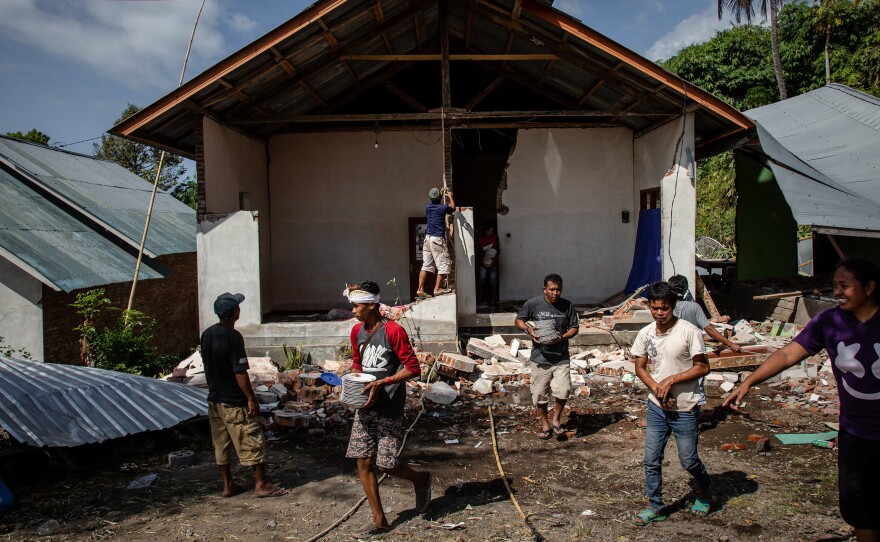 A 6.9-magnitude earthquake struck Indonesia's Lombok island on Sunday. This comes as the island is still trying to recover from another quake two weeks ago that killed more than 400 people.