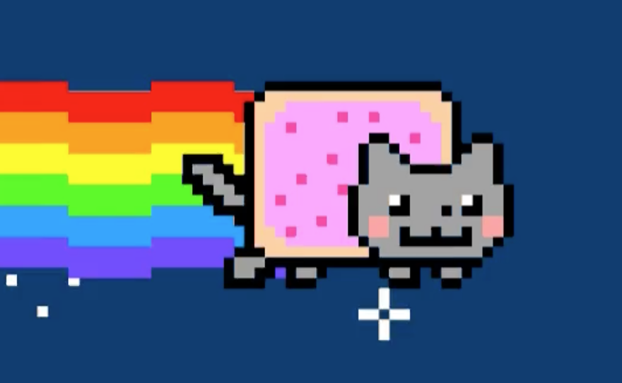 A work called Nyan Cat by Chris Torres sold for $590,000 recently. It's part of growing interest in digital assets, known as nonfungible tokens, or NFTs, that are generating millions of dollars in sales every day.