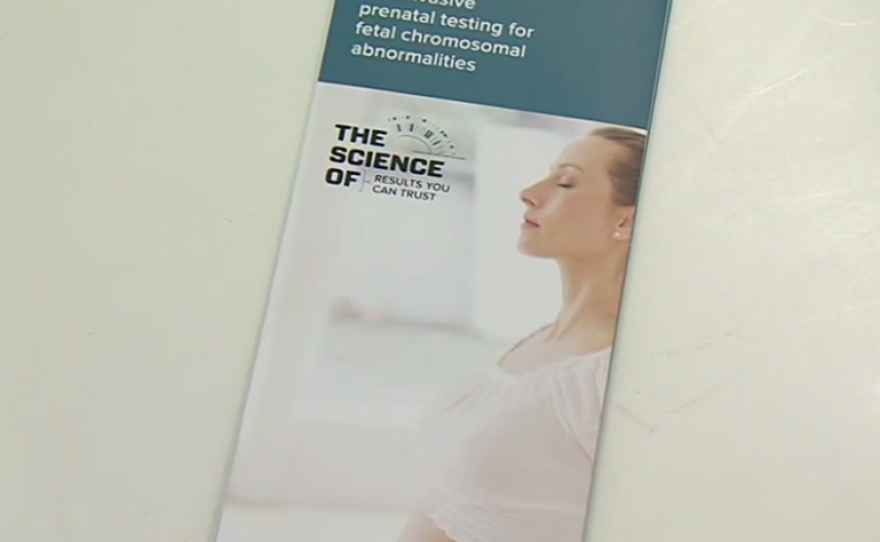San Diego-based Sequenom makes the MaterniT21 test detailed in this brochure, Feb. 23, 2015.
