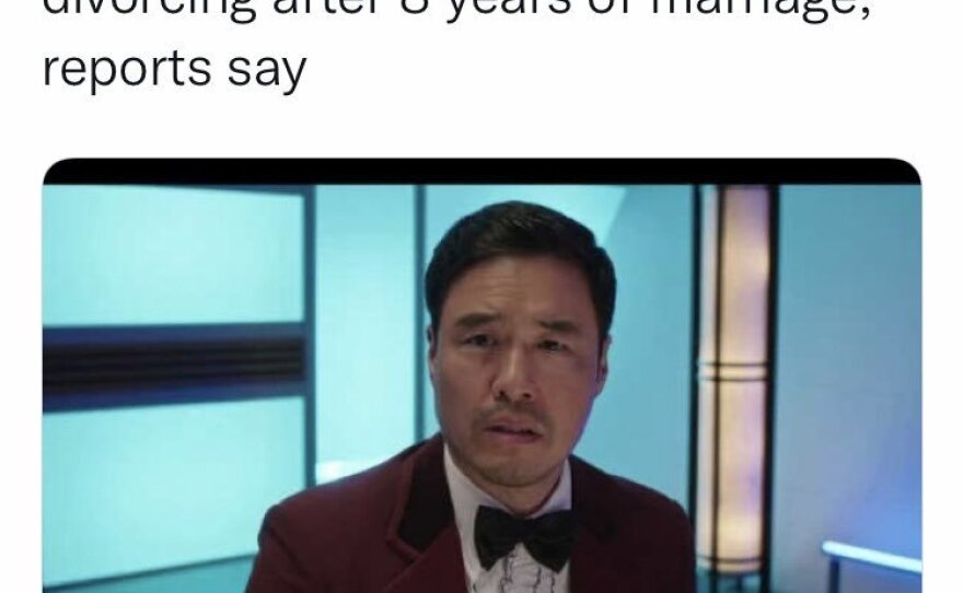 MSN ran a photo featuring only Randall Park in its story about the end of Ali Wong's eight-year marriage to Justin Hakuta.