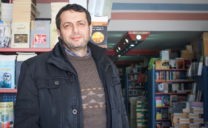 Book distributor Fuad Akleek says he was detained by Palestinian police looking for copies of the novel banned by Palestinian Authority officials in February.