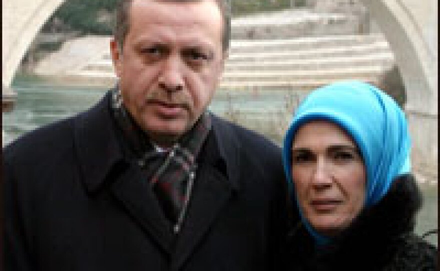 Turkish Prime Minister Recep Tayip Erdogan and his wife, Emine.