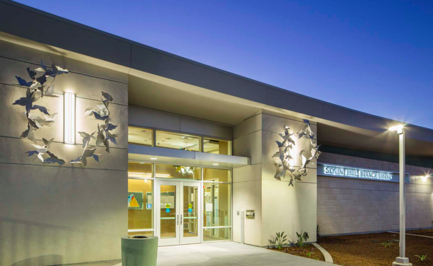 "Bright" by Georgiades and Gail Simpson at the Skyline Hills Branch Library in San Diego.