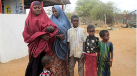 Fatuma, 25, arrived in Dadaab, Kenya by car with her mother and her five children.  The young widow gave birth to her baby girl, Shire, on her way to the refugee camp.  Fatuma told aid workers from the International Rescue Committee that their luggage was stolen from the car in the middle of the night while they were sleeping. 