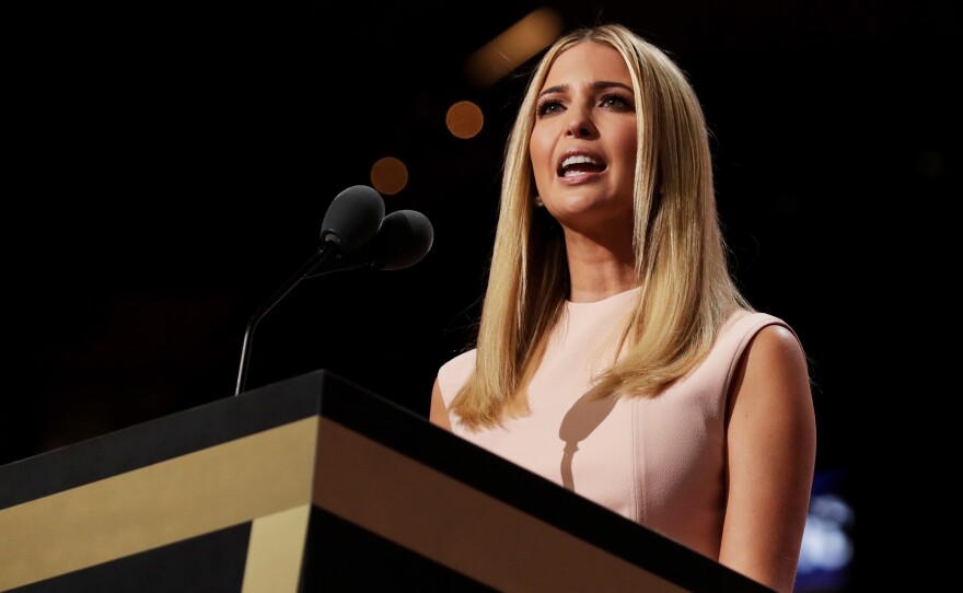 Entrepreneur Ivanka Trump praised her father's business sense and ability to "see potential in others" in her speech introducing Donald Trump at the Republican Convention on Thursday.