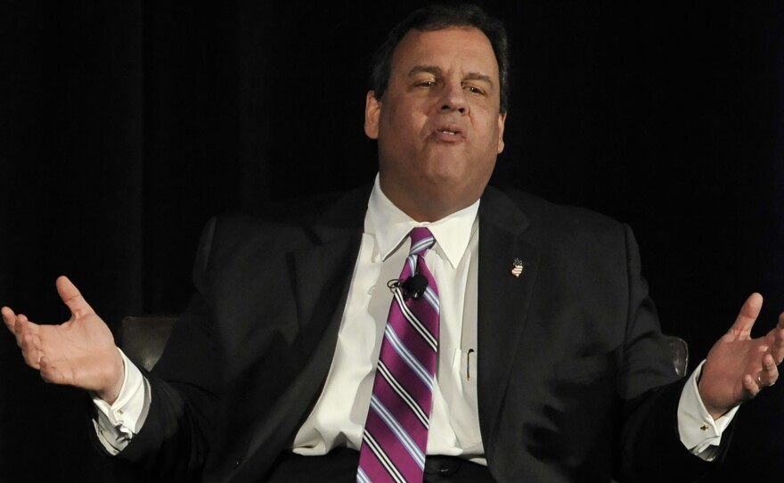 New Jersey Gov. Chris Christie speaks to the Economic Club of Chicago on Tuesday. Christie was in town to raise money for the Republican Governors Association.