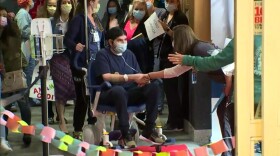 Eduardo Moreno, 32, was released from Scripps Memorial Hospital in La Jolla Tuesday morning after an eight month hospital battle with COVID-19 that nearly cost him his life.