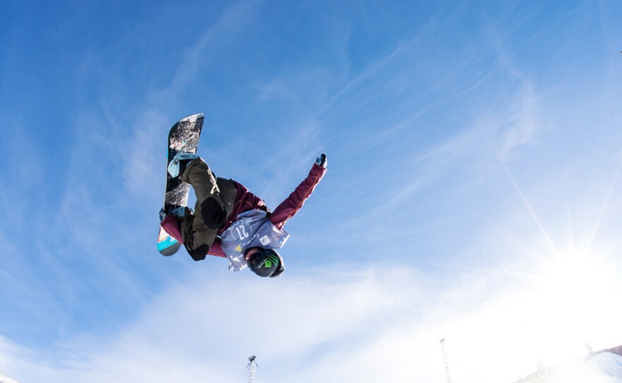 Taylor Gold competes at the 2013 U.S. Snowboarding Grand Prix at Copper Mountain, Colo., one of the qualifying events for the U.S. team. His sister Arielle is also competing in the women's contest.