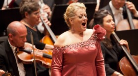 Soprano Deborah Voigt, pictured here performing with the New York Philharmonic on June 9, 2011, is returning for the orchestra’s Opening Night Concert to sing music by Barber, Wagner and Richard Strauss in a concert led by Music Director Alan Gilbert.