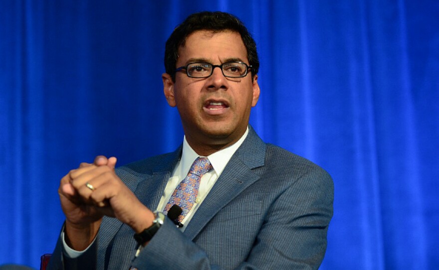 Dr. Atul Gawande delivers a speech in 2015. In January 2022, he became the head of the U.S. Agency for International Development's work in global health.