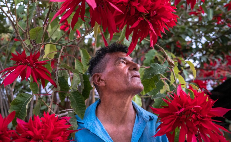 <strong>San Jose de Gracia, Mexico — January 17, 2021: </strong>Miguel in San Jose de Gracia, Baja California, Mexico. The loss of lives from Hurricane Lester in 1992 coupled with an increase in environmental instability is threatening cultural heritage. Miguel is leading a lost community to revive itself and plot a new course for the families that were once left hungry.