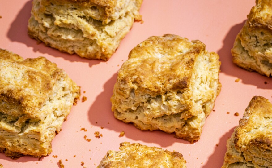 Tall and tender Butter and Lard Biscuits